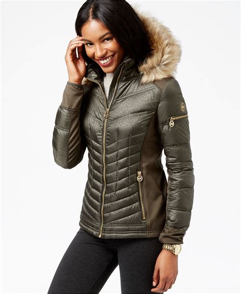 michael kors faux jacket|michael kors jacket women.